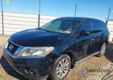 2014 Nissan Pathfinder S из США, поврежденный, VIN 5N1AR2MN4EC624459